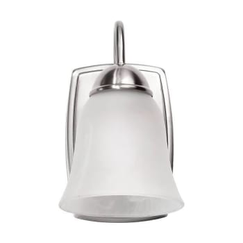Image for Satco 8 W Led 1 Light Vanity Fixture 3000k Brushed Nickel With Alabaster Glass from HD Supply