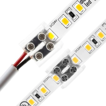 Image for Diode Led Tape Light Terminal Block Connector Screw Down 8mm Tape-To-Wire from HD Supply