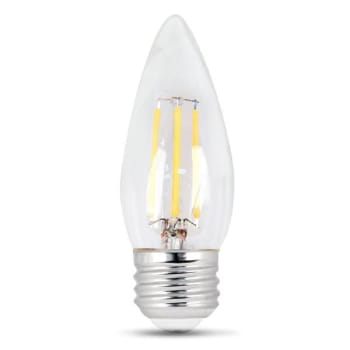 Image for FEIT Electric B10 3.3 Watt 2700k E26 Base Clear Filament LED Bulb (12-Pack) from HD Supply