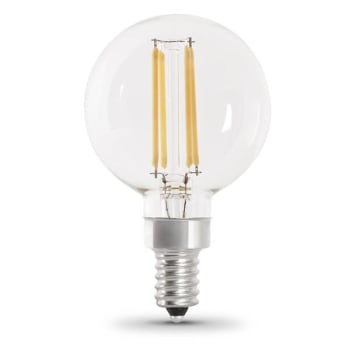 Image for FEIT Electric G16-1/2 3.8w 2700k E12 Base Clear Filament LED Bulb (12-Pack) from HD Supply