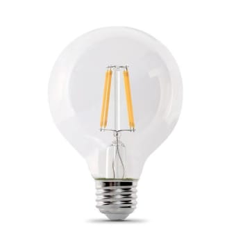 Image for Feit Electric G25 3.8 Watt 2700k E26 Base Clear Filament LED Bulb (12-Pack) from HD Supply