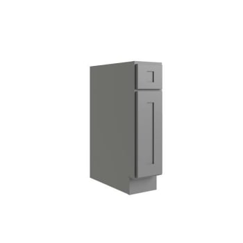 Image for Cnc Cabinetry Luxor 1-Door Base Cabinet, Ada, 5-Pc, Right, 9", Shaker Misty Grey from HD Supply