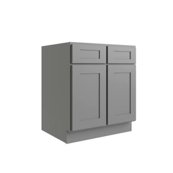 Image for Cnc Cabinetry Luxor 2-Door Base Cabinet, 1 Pullout, 5-Pc, 42", Shaker Misty Grey from HD Supply