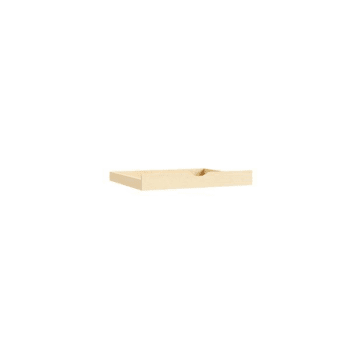 CNC Cabinetry Luxor Pull Out Shelf, 15"W X 3"H X 24"D, Shaker Espresso