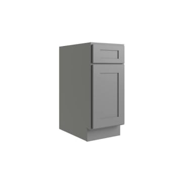 Image for Cnc Cabinetry Luxor 15" Base Cabinet, 5-Pc Drawer, Left Hinge, Misty Grey from HD Supply