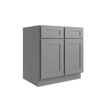Image for Cnc Cabinetry Luxor 33" Handicap Removable Sink Cabinet, 5-Pc, Shaker Misty Grey from HD Supply
