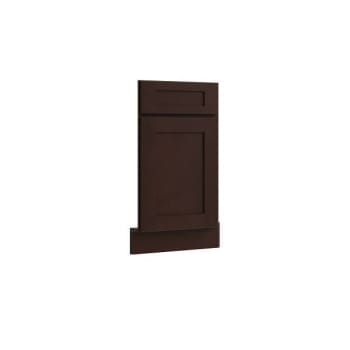 Cnc Cabinetry Luxor 36" Diag Corner Sink Front, Right Hinge, Shaker Espresso
