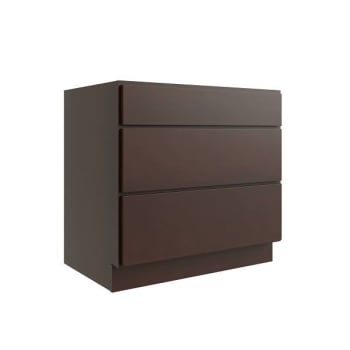 Image for Cnc Cabinetry Luxor 30" 3-Drawer Base Cabinet, Shaker Espresso from HD Supply