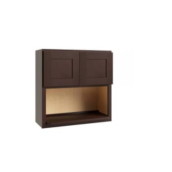 Image for Cnc Cabinetry Luxor Microwave Wall Cabinet, 30"w X 30"h X 12"d, Shaker Espresso from HD Supply