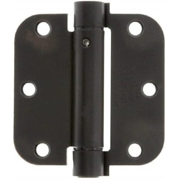 Global Door Controls 3.5 X 3.5 In. Steel Hinge 5/8 Radius (Matte Black) (2-Pack)
