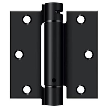 Global Door Controls 3.5 In. X 3.5 In. Squared Mortise Hinge (Matte Black) (2-Pack)