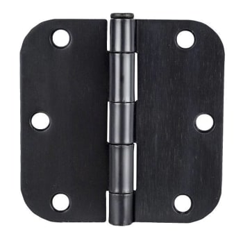 Global Door Controls 3.5 In. X 3.5 In. Hinge 5/8 In. Radius (Oil Rubbed Bronze) (2-Pack)