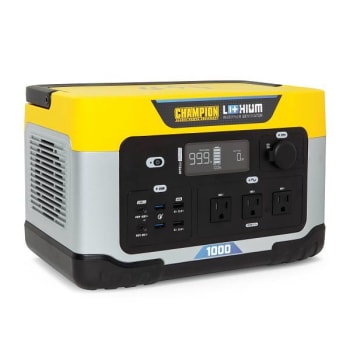 Image for Champion Power Equipment 998wh Power Station Lithium-Ion Battery Solar Generator from HD Supply