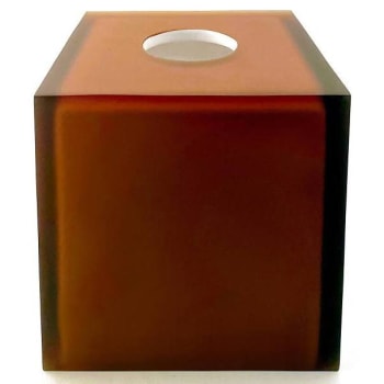 Image for Fortis Semitranslucent Warm Nutmeg Color Square Laguna Amenity Tray Package Of 3 from HD Supply
