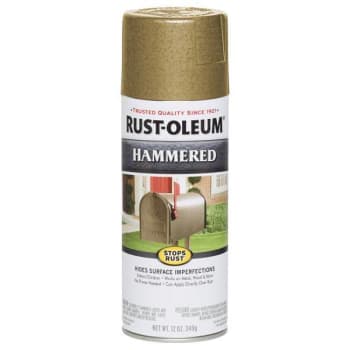 Image for Rust-Oleum 12 Oz. Protective Spray Paint, Hammered Gold Rush, Case Of 6 from HD Supply