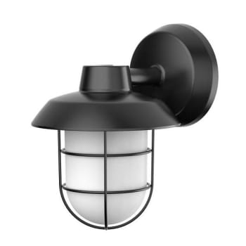 Afx Odell 9" Outdoor Led Wall/ceiling Fixture W/ Photocell Adjustable Cct Black