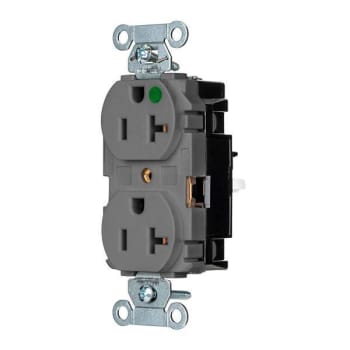 Image for Hubbell® Wiring Edgeconnect™ 20a 125v X-Hd Hosp Duplex Recp Gray Package Of 10 from HD Supply