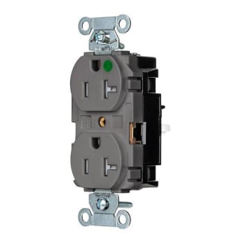 Image for Hubbell® Wiring Edgeconnect™ 20a 125v X-Hd Hosp Duplex Recp Gray Package Of 10 from HD Supply