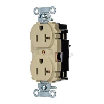 Image for Hubbell® Wiring Edgeconnect™ 20a 125v X-Hd Spec Duplex Recp Ivory Package Of 10 from HD Supply