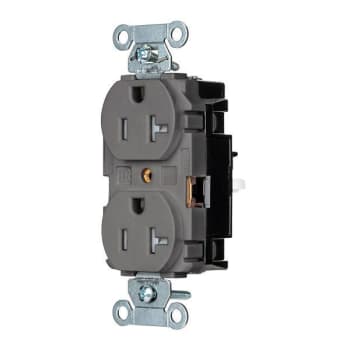 Image for Hubbell® Wiring Edgeconnect™ 20a 125v X-Hd Spec Duplex Recp Gray Package Of 10 from HD Supply
