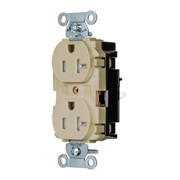 Image for Hubbell® Wiring Edgeconnect™ 20a 125v X-Hd Spec Duplex Recp Ivory Package Of 10 from HD Supply