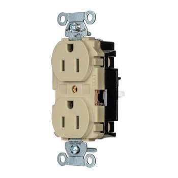 Image for Hubbell Wiring® Edgeconnect™ 15a 125v Ivory Commercial Duplex Recp Package Of 10 from HD Supply