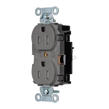 Image for Hubbell Wiring® Edgeconnect™ 15a 125v Gry Tamper Resist Com Recp Package Of 10 from HD Supply