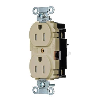 Image for Hubbell Wiring® Edgeconnect™ 15a 125v Ivry Tamper Resist Com Recp Package Of 10 from HD Supply