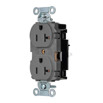 Image for Hubbell Wiring® Edgeconnect™ 20a 125v Gry Commercial Duplex Recp Package Of 10 from HD Supply
