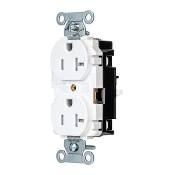 Image for Hubbell Wiring® Edgeconnect™ 20a 125v Tmpr Res Com Dplx Recp Whte Package Of 10 from HD Supply