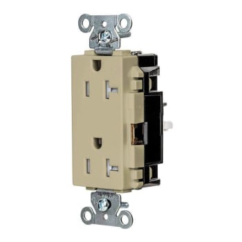 Image for Hubbell Wiring® Edgeconnect™ 20a 125v Tmpr Res Com Deco Recp Ivry Package Of 10 from HD Supply