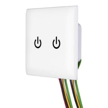 Image for Hubbell Wiring® Scrubswitch 8/10a 120/277v Double Gang Touch Switch White from HD Supply