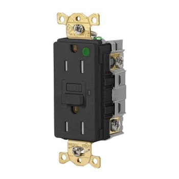 Image for Hubbell Wiring® Autoguard® 15a 125v Heavy Duty Com Hosp Tr/Wr Gfci Recp Black from HD Supply