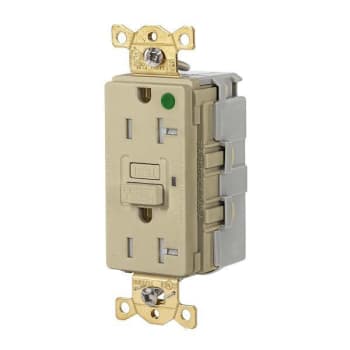 Image for Hubbell Wiring® Snapconnect® Autoguard® 20a 125v Hd Hosp Tr/Wr Gfci Recp Ivory from HD Supply