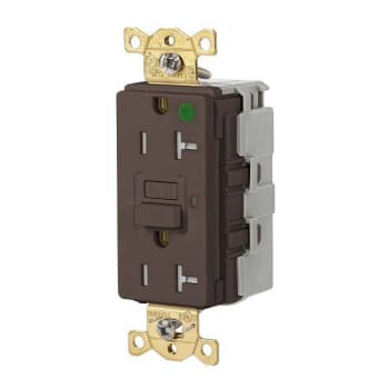 Image for Hubbell Wiring® Snapconnect® Autoguard® 20a 125v Hd Hosp Tr/Wr Gfci Recp Brown from HD Supply