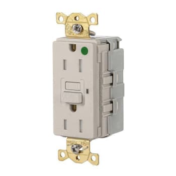 Image for Hubbell Wiring® Snapconnect® Autoguard® 15a 125v Hd Hosp Tr/Wr Gfci Recp Almond from HD Supply
