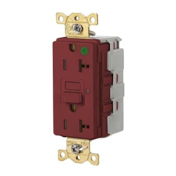 Image for Hubbell Wiring® Snapconnect® Autoguard® 20a 125v Heavy Duty Hosp Gfci Recp Red from HD Supply
