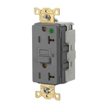 Image for Hubbell Wiring® Snapconnect® Autoguard® 20a 125v Heavy Duty Hosp Gfci Recp Gray from HD Supply
