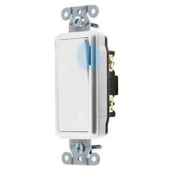 Image for Hubbell Wiring® Single Pole 20a 120/277v Illum Rocker Deco Sw Wht Package Of 10 from HD Supply