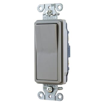 Image for Hubbell Wiring® Single Pole 20a 120/277v Rocker Deco Switch Gray Package Of 10 from HD Supply