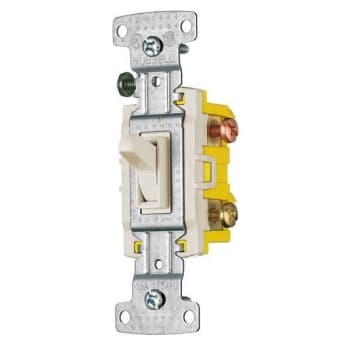 Image for Hubbell Wiring® 3-Way 15a 120v Toggle Switch Light Almond Package Of 10 from HD Supply