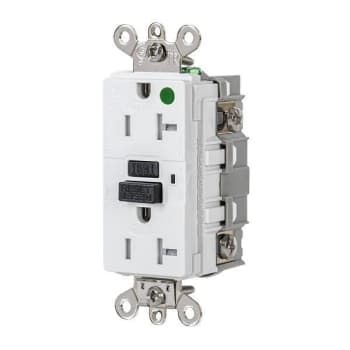 Image for Hubbell Wiring® Autoguard® 20a 125v Industrial Hospital Tr/Wr Gfci Recp White from HD Supply