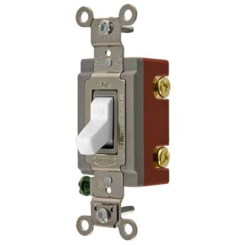 Image for Hubbell Wiring® Double Pole 120/277v X Hd Ind Toggle Switch White Package Of 10 from HD Supply