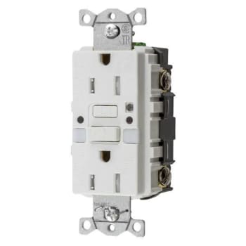 Image for Hubbell Wiring® Autoguard® 15a 125v Commercial Tr Gfci Recp-Nightlight White from HD Supply