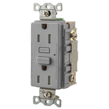 Image for Hubbell Wiring® Autoguard® 15a 120v Tamper-Resistant Gfci Recp Gray from HD Supply