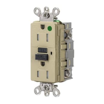 Image for Hubbell Wiring® Autoguard® 15a 125v Industrial Hospital Tr/Wr Gfci Recp Ivory from HD Supply