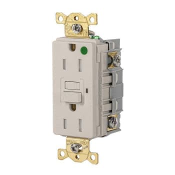 Image for Hubbell Wiring® Autoguard® 15a 125v Hd Commercial Hosp Tr/Wr Gfci Recp L Almond from HD Supply