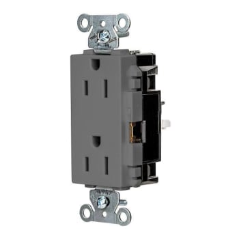 Image for Hubbell Wiring Devices® Edgeconnect™ 15a 125v Xhd Spc Dec Recp Gry Package Of 10 from HD Supply