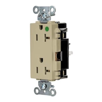 Image for Hubbell Wiring Devices® Edgeconnect™ 20a 125v Xhd Hsp Dec Rec Ivry Package Of 10 from HD Supply