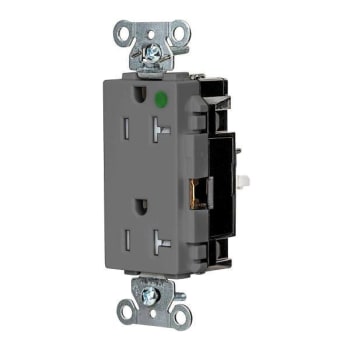 Image for Hubbell Wiring Devices® Edgeconnect™ 20a 125v Xhd Hosp Dec Rec Gry Package Of 10 from HD Supply